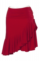 7415 Tanzrock mit Rsche schwarz / rot / lila